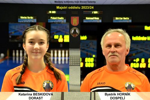 Novými majstrami oddielu pre ročník 2023/24 sa stali Bystrík Horník a Katka Beskidová vv 2023 3